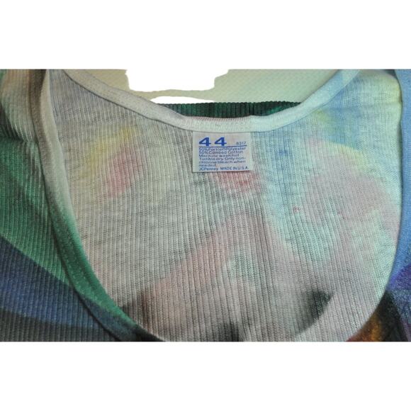 The Beatles 1990's Tie Dye Style Tank Top Shirt Rare - The Beatles Shirt Size 14 - Picture 7 of 10
